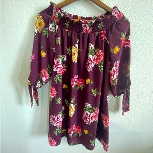 Floral Off-Shoulder Women's Dress